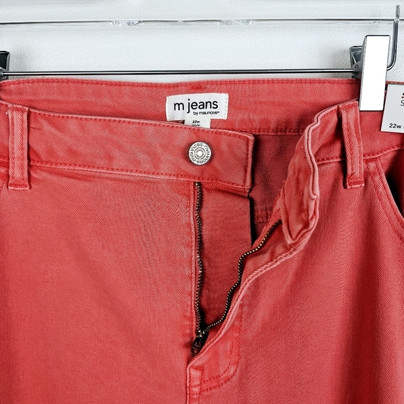 Maurices Slim Straight Ankle Mid Rise Super Stretch Jeans Pants NWT - Picture 6 of 11